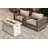 LSI Fully Assembled 2 Person Seating Group With Sunbrella Cushions And Rectangle Concrete Firepit-278059298
