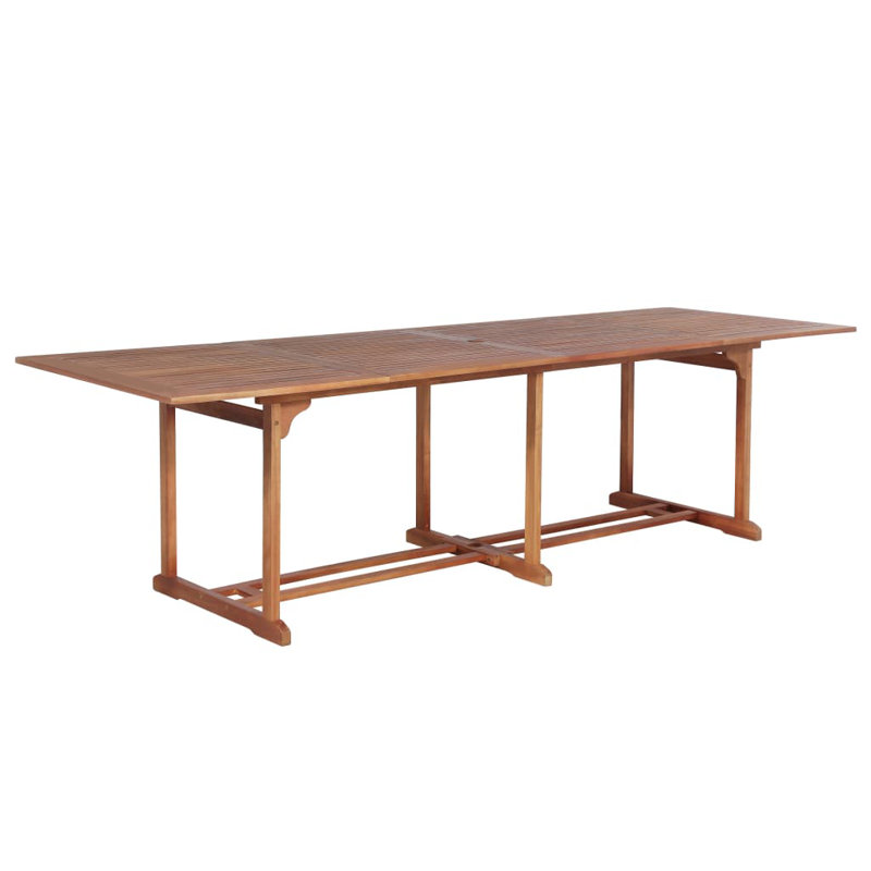 Pateley 12 - Person Acacia Wood Patio Dining Set with Rectangular Table