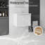 Meuble-lavabo flottant 24 po avec lavabo, porte à fermeture en douceur, lavabo en céramique, contreplaqué