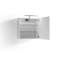Euclides 600mm W 600mm H Surface Frameless Medicine Cabinet Mirror 3