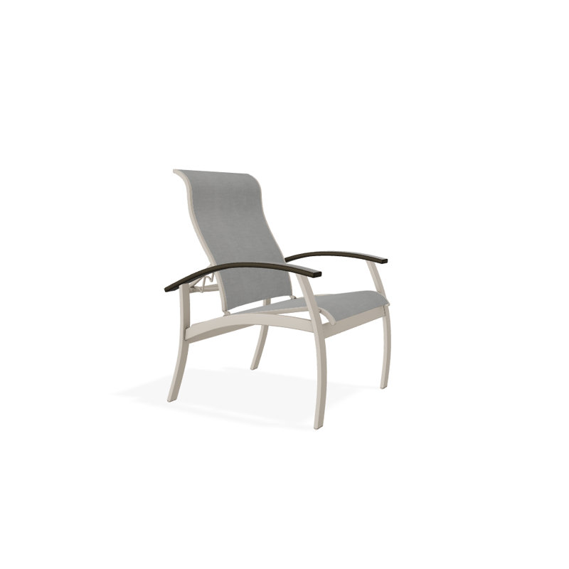 Chaise de patio Askar, Beachwood, Alliage Sunbrella®, Désert texturé