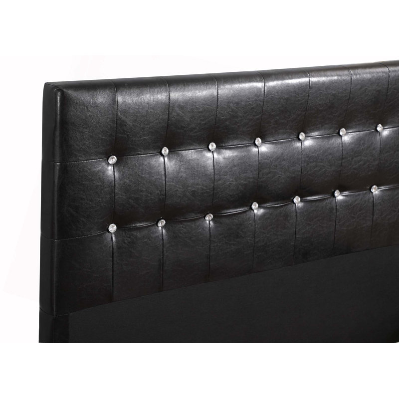 Lit double transitionnel noir pour espaces modernes