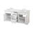 72'' Double Bathroom Vanity with Marble Top-160663132