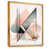 Toile avec cadre flottant or