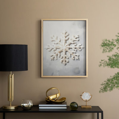 «Christmas Holiday Art», série 2-XXXII, reproduction encadrée - bois massif