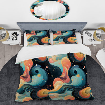 Ensemble de housse de couette en microfibre Celestial Dreams Galaxy