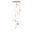 1-LED copper gold dimmable pendant light