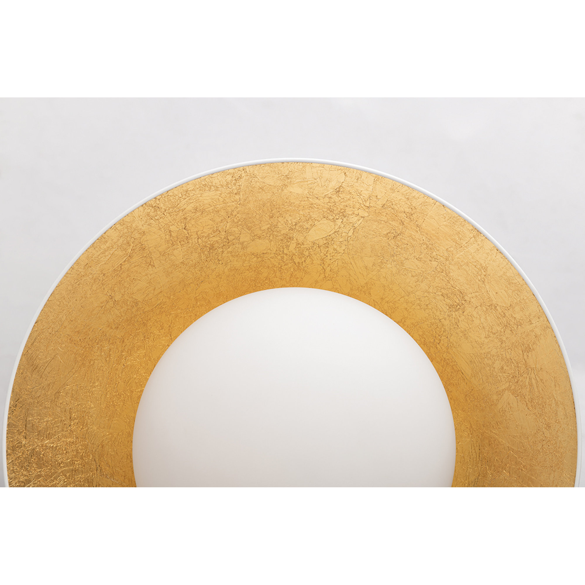 Jason Single Light Flush Mount, White Lustro, 6.75'' H x 14'' W x 14'' D