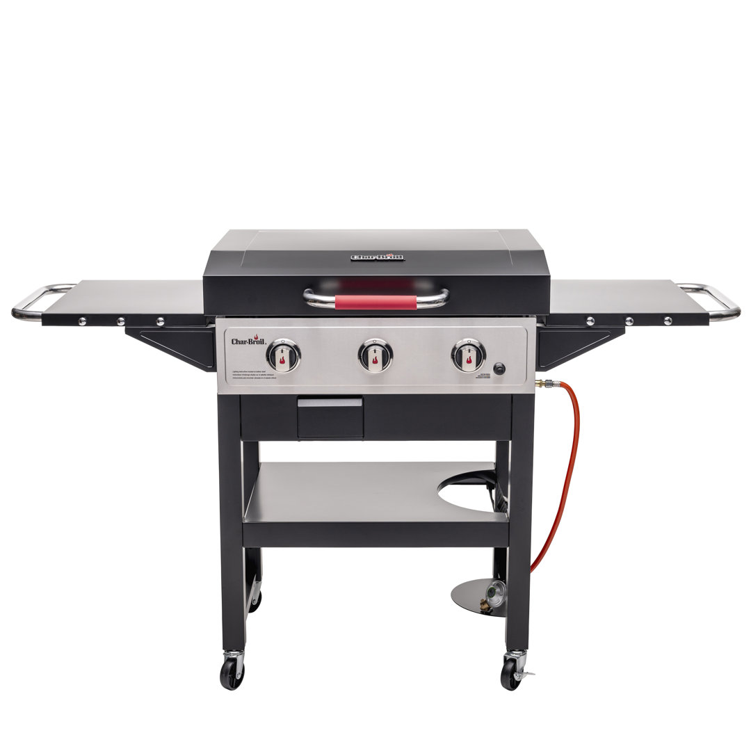 Griddle 3400 Gas Grill | 48 x 68 cm Cast Iron Plate | Drain & Grease Tray | Electronic Ignition