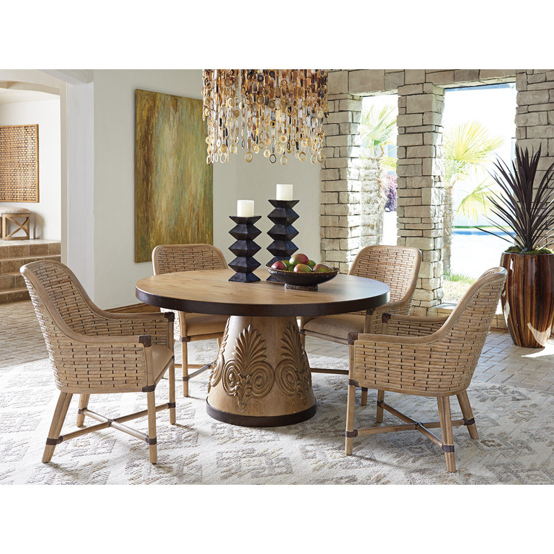 Los Altos Keeling Woven Arm Chair, Stripe