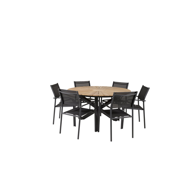 Anoki 6 - Person Patio Dining Set with Round Table