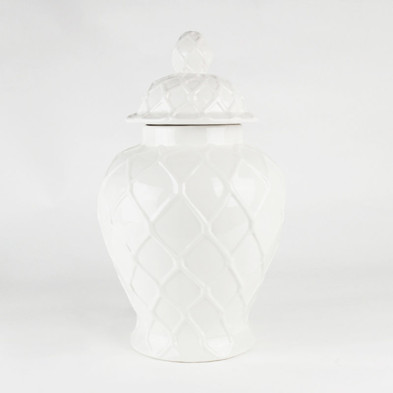 Ceramic / Porcelain Jar, White