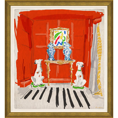 Red Dog Giclee Print by Dana Gibson