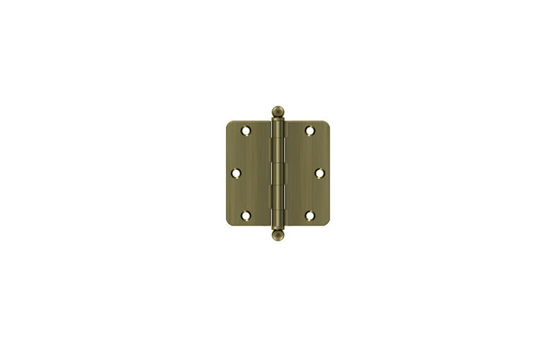 Steel Hinge, Antique Brass
