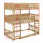 Triple Wood Bunk Bed, With Ladders, Guardrails-166233472