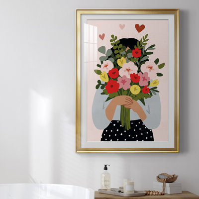 Darling Valentine Collection B, reproduction encadrée de qualité supérieure - prête à être accrochée
