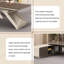 Table de direction en L 70,87 po-1935962044