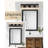31.5“ 4-Light Farmhouse Dimmable Bathroom Vanity Light with Seeded Glass Shade-875365685-928693142