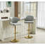 Chaise de bar moderne rotative réglable, 2 pièces