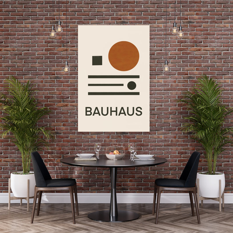 Bauhaus, équilibre géométrique, affiche d'art mural géométrique abstrait et contemporain, H 60 po x l 40 po