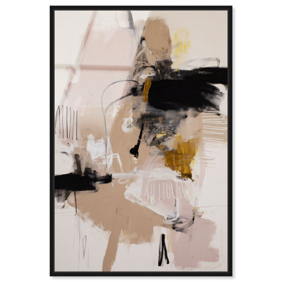 «Obsidian Layer I», impression sur toile encadrée par Art Remedy, cadre noir, 20 x 30