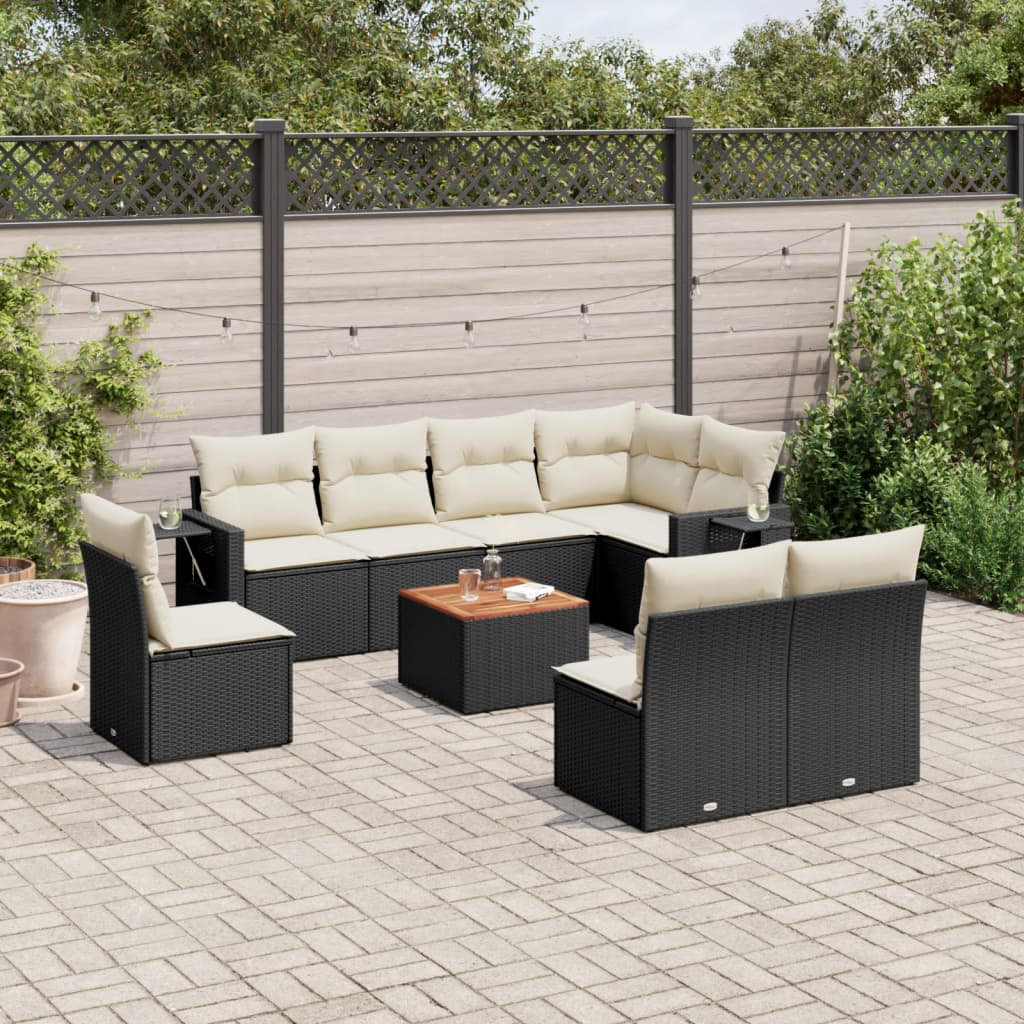 8-Sitzer Lounge-Set aus Rattan mit Polster