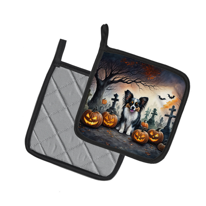 Paire de poignées papillon Spooky Halloween