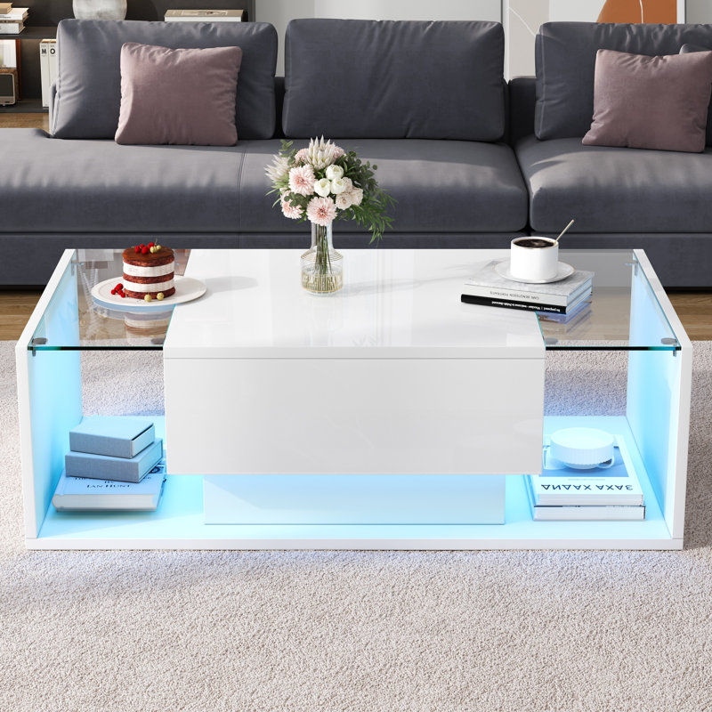 Frame Coffee Table with Storage