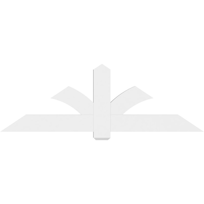 Support pour pignon en PVC Redmond, H 24 po x l 72 po (pas: 8/12), P 2 po x F 6 po