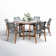 Fleur 6-Person Round Dining Set