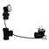 35" Cable Drive Bathtub Pop-Up Drain Trim with Ball Joint Rotary Overflow and Sch. 40 ABS Fittings