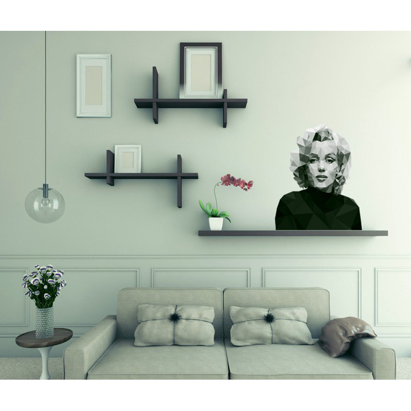 Adhésif décoratif polygonale Legend, H 24 po x l 22 po