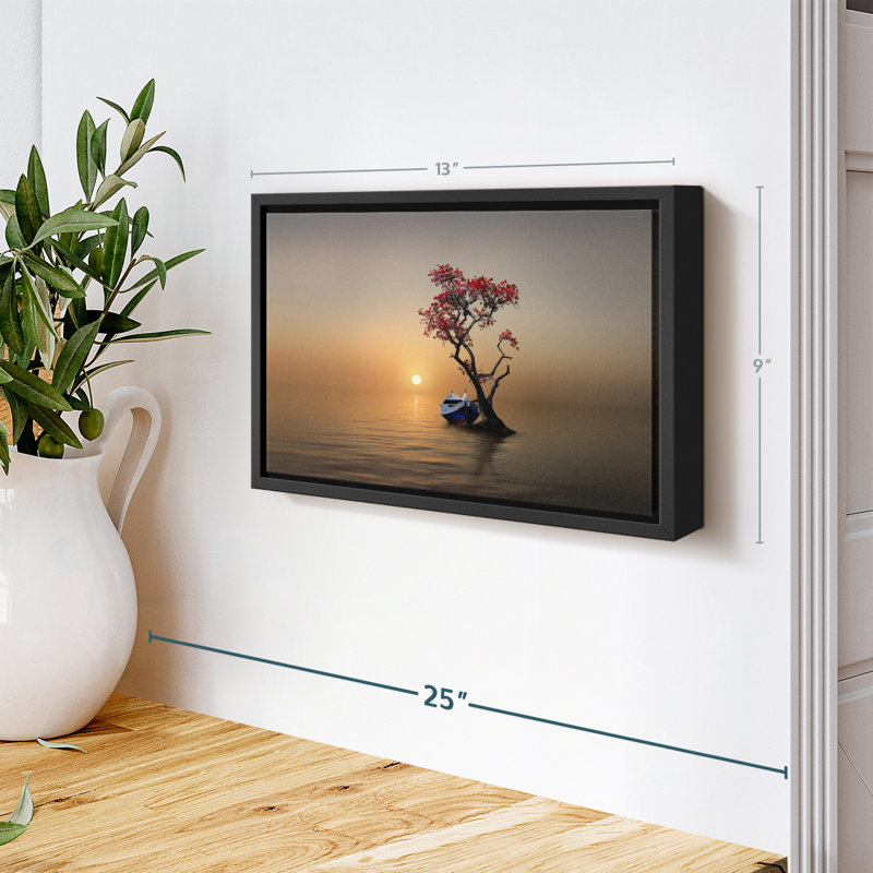 " Tree Moored Boat Wall Art ", 9" H x 13" W