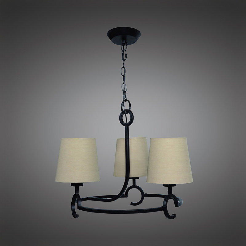 Monegro 3 - Light Shaded Chandelier