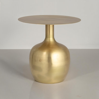 Carter Elegant Metal Round Side Table