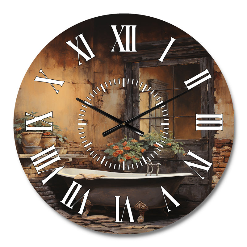 Horloge murale pour salle de bain, Médium