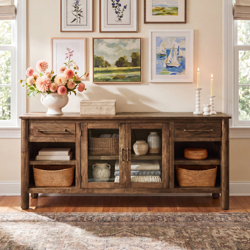 Quinn Unfinished TV Stand for TVs up to 78"
