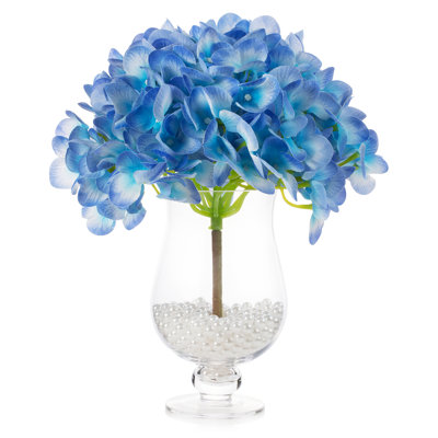 Arrangement d'hortensias dans un vase