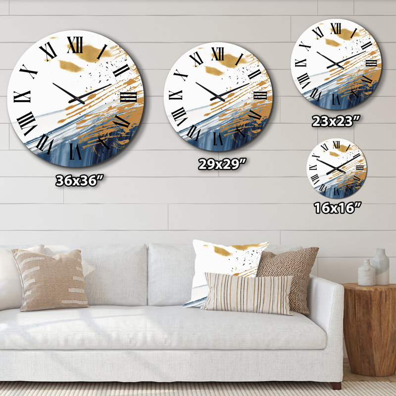 Horloge murale abstraite V, Grand