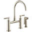 Litze® Bridge Faucet with Arc Spout and Side Sprayer-51913757
