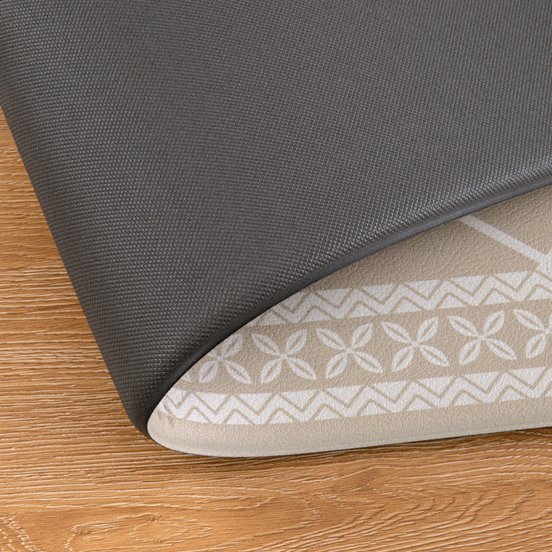 Tapis de cuisine antidérapant et antidérapant Arleht, Beige, Tapis de couloir 20 po x 31,5 po + 20 po x 48 po