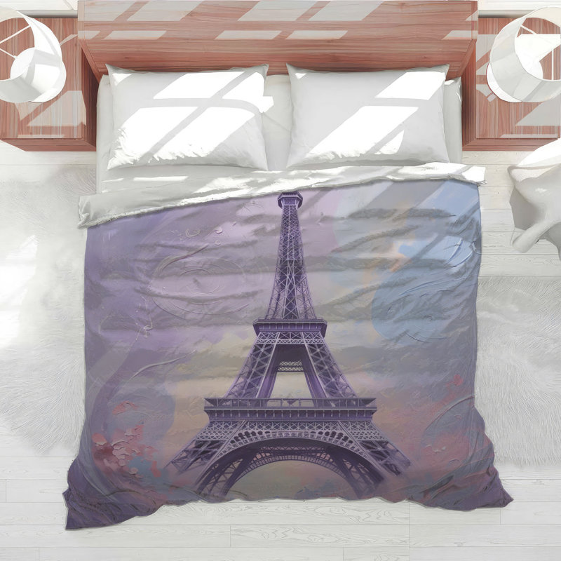 Eiffel Tower Bedding Architecture Comforter Parisian, King