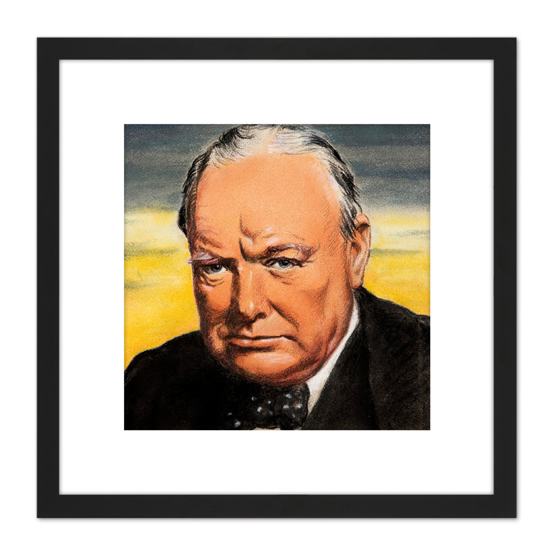 UK Prime Minister Winston Churchill by Graham Sutherland - Single Picture Frame Painting
