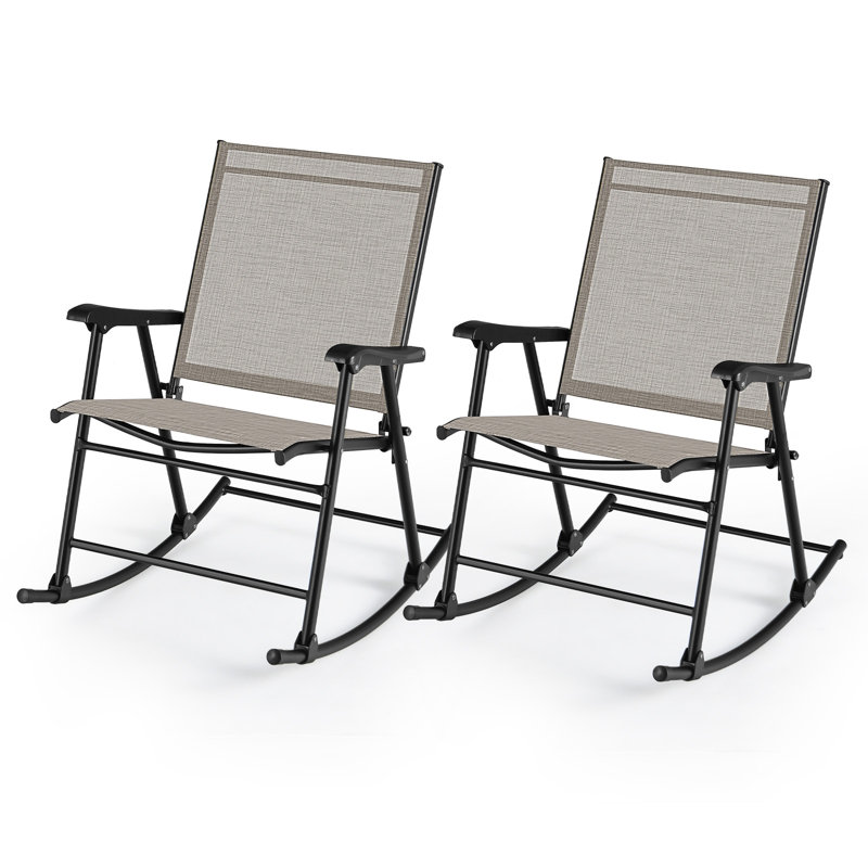Milva 4-Piece Outdoor Metal Rocking Chair
