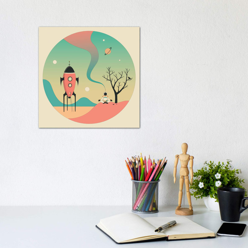 Explorez II, art encadré pour enfants, Toile tendue, H 12 po x l 12 po x P 0,75 po