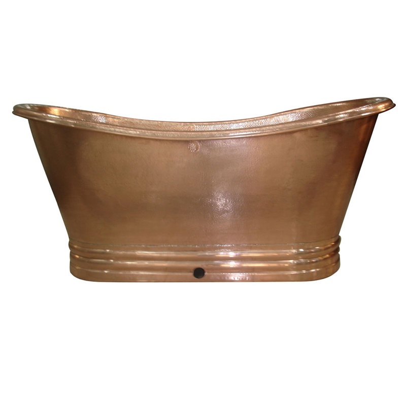 1803mm x 812mm Freestanding Soaking Copper Bathtub