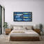 Impression sur toile encadrée, "Blue Fish"-126545499-126545501