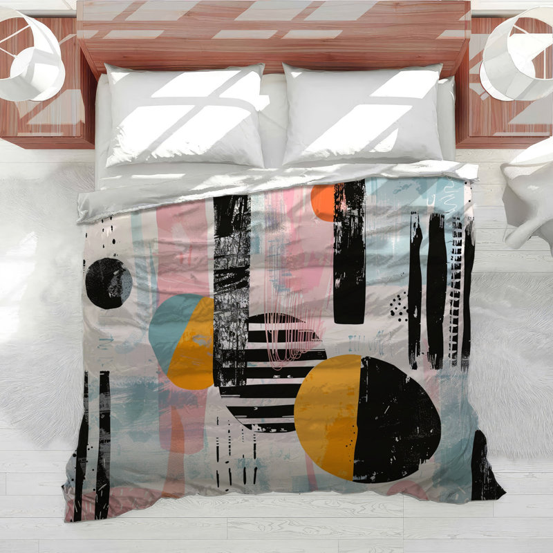 Abstract Bedding Modern Comforter Steampunk, Queen Comforter