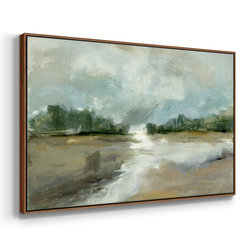 "Lumière différente", reproduction sur toile, H 25 po x l 37 po x P 2 po, Noyer