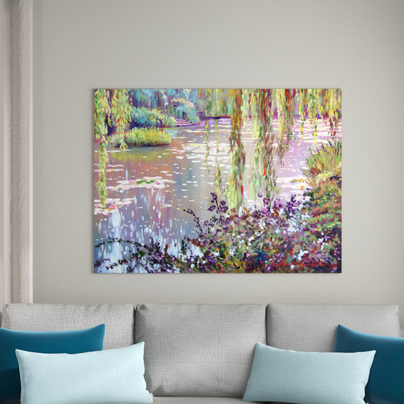 Reproduction d'art sur toile tendue « Homage to Monet », H 35 po x l 47 po